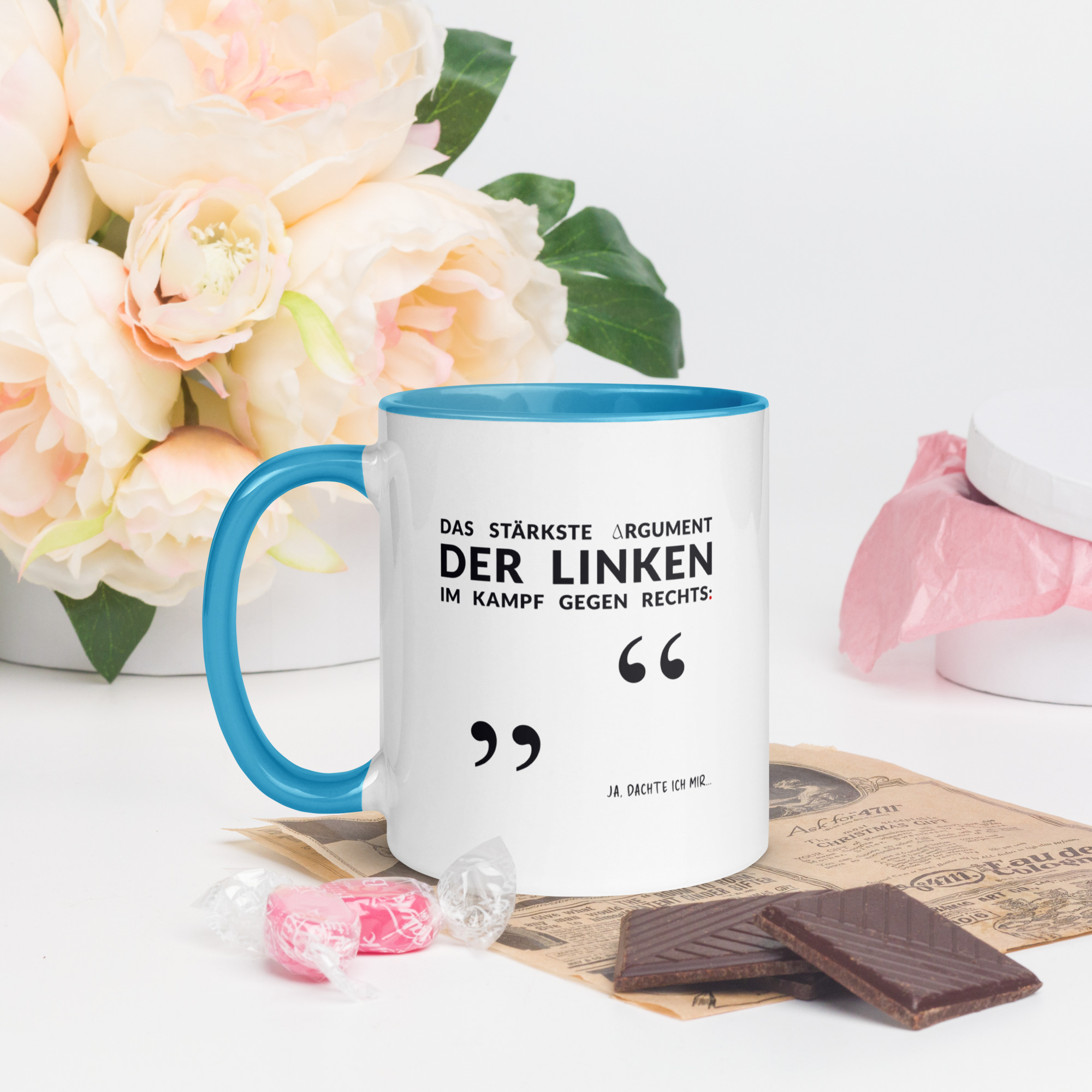 Bunte Tasse mit farbiger Innenseite | LINKES ARGUMENT – Bild 6