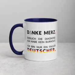 Bunte Tasse mit farbiger Innenseite | DANKE MERZ