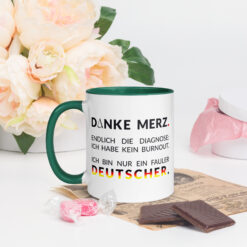 Bunte Tasse mit farbiger Innenseite | DANKE MERZ