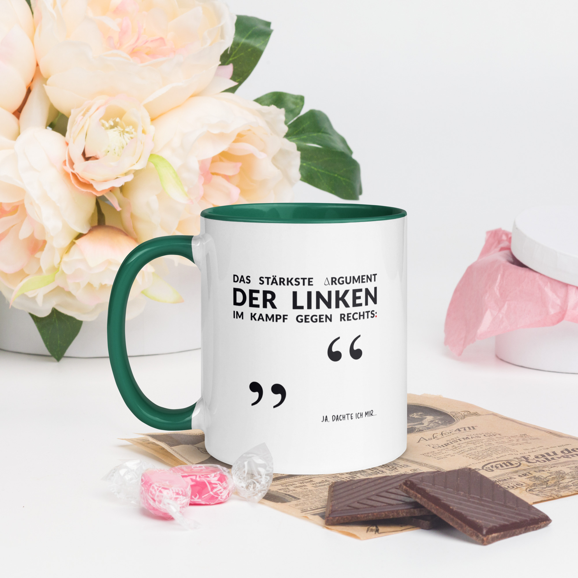 Bunte Tasse mit farbiger Innenseite | LINKES ARGUMENT – Bild 4
