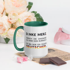 Bunte Tasse mit farbiger Innenseite | DANKE MERZ