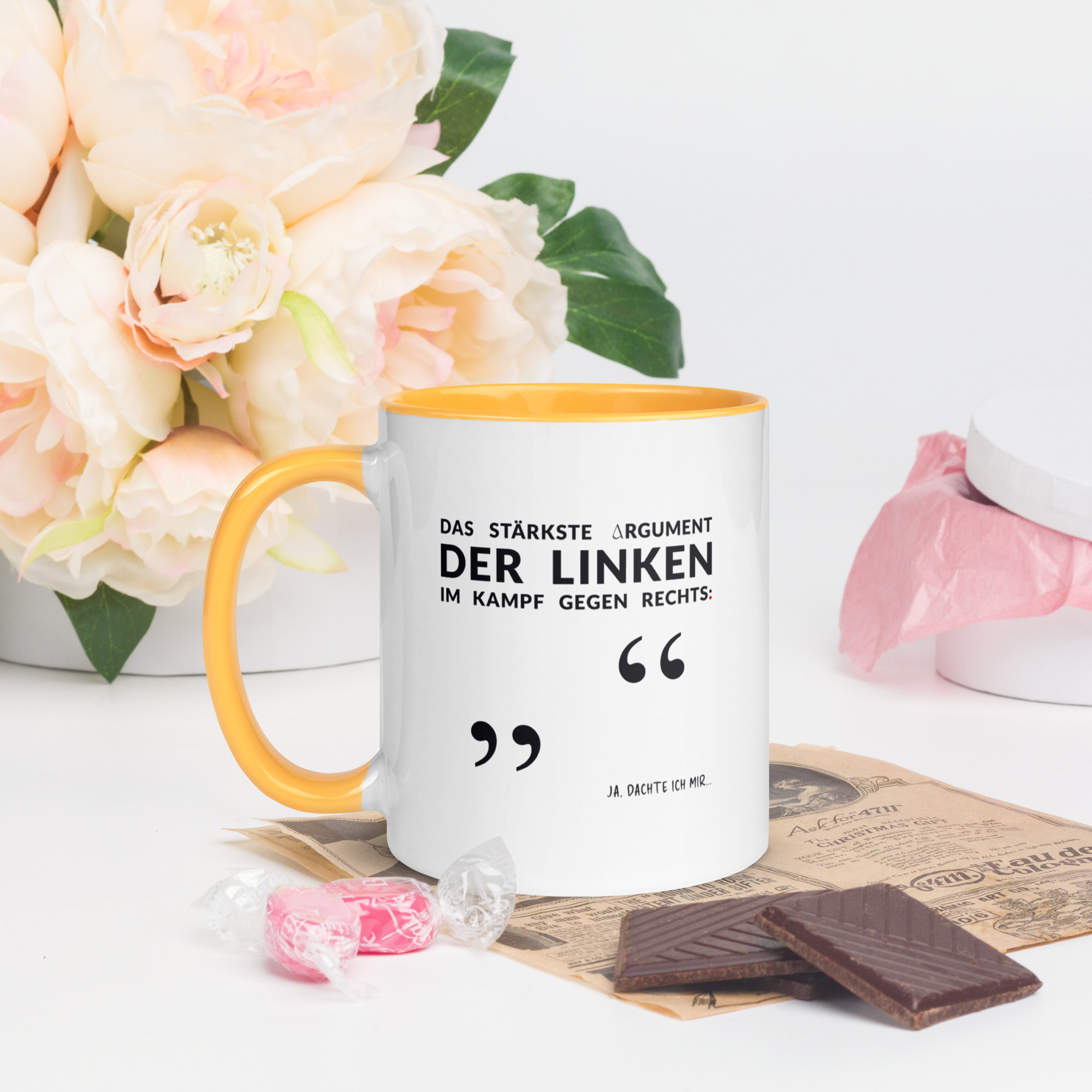 Bunte Tasse mit farbiger Innenseite | LINKES ARGUMENT – Bild 8