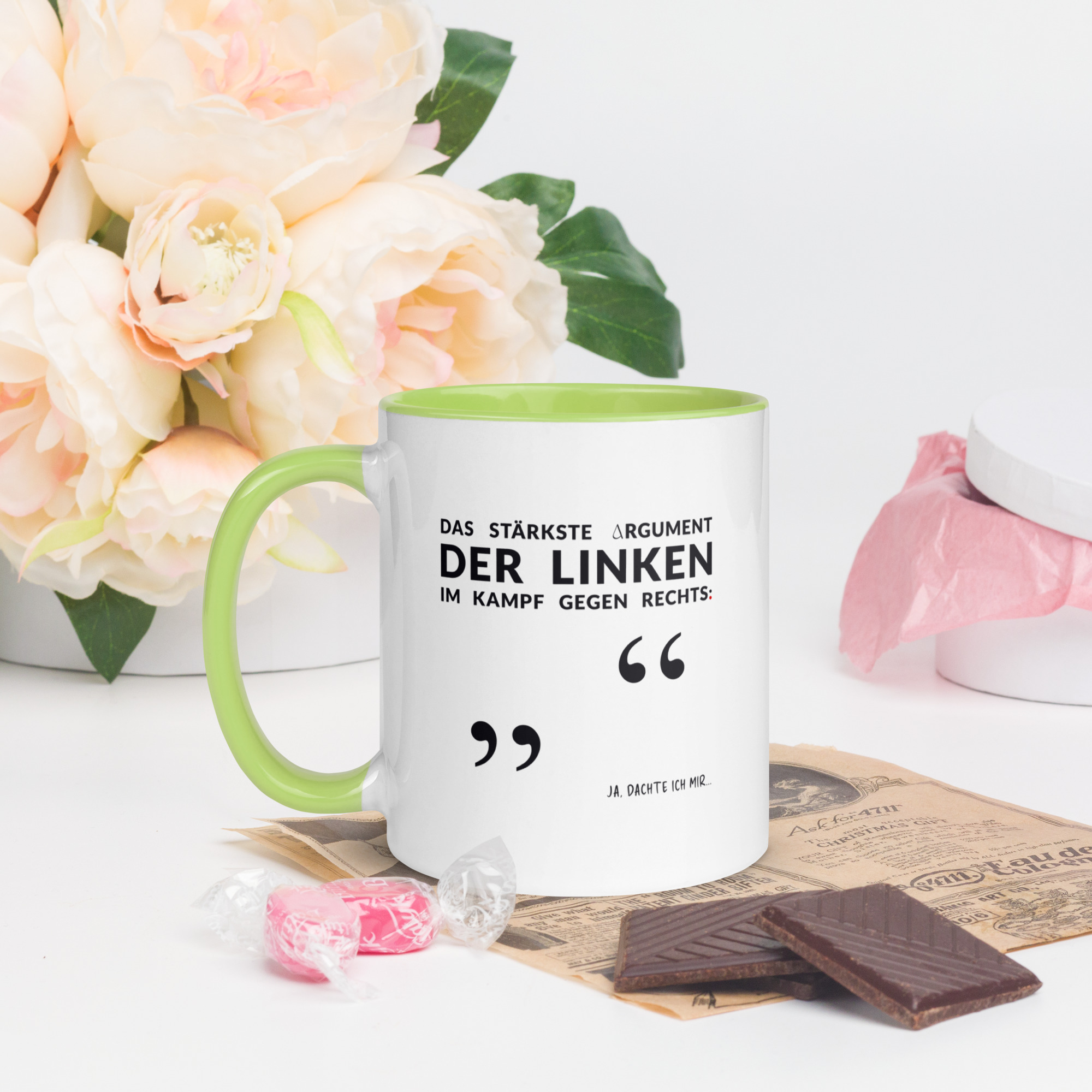 Bunte Tasse mit farbiger Innenseite | LINKES ARGUMENT – Bild 9