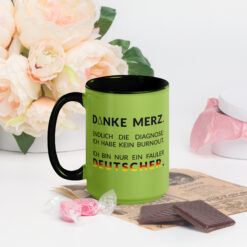 Bunte Tasse mit farbiger Innenseite | DANKE MERZ