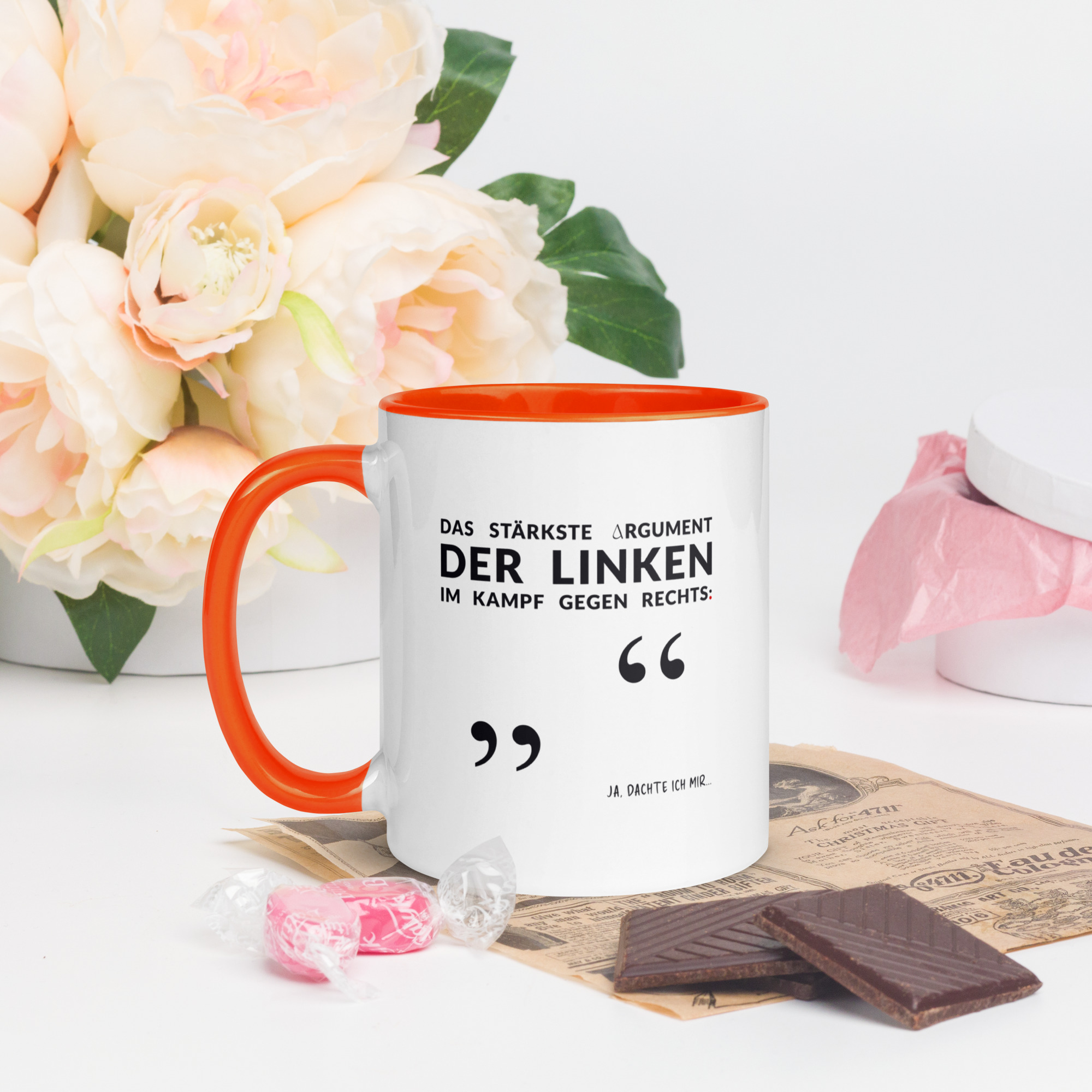 Bunte Tasse mit farbiger Innenseite | LINKES ARGUMENT – Bild 5