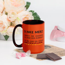 Bunte Tasse mit farbiger Innenseite | DANKE MERZ
