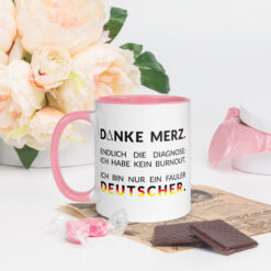 Bunte Tasse mit farbiger Innenseite | DANKE MERZ