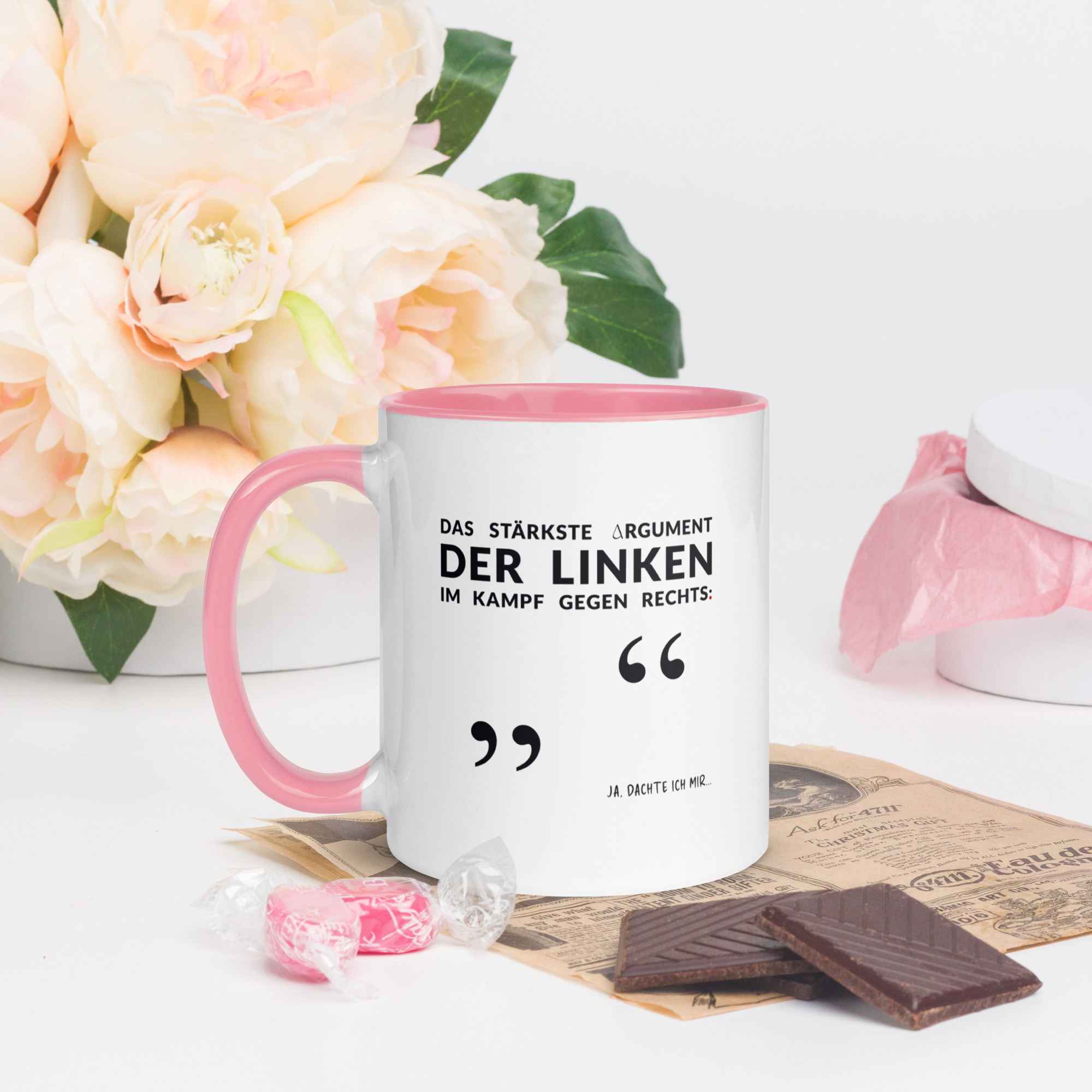 Bunte Tasse mit farbiger Innenseite | LINKES ARGUMENT – Bild 7