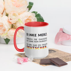 Bunte Tasse mit farbiger Innenseite | DANKE MERZ