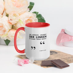 Bunte Tasse mit farbiger Innenseite | LINKES ARGUMENT