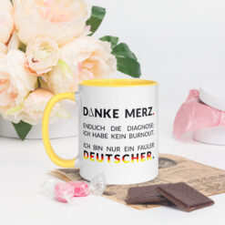 Bunte Tasse mit farbiger Innenseite | DANKE MERZ