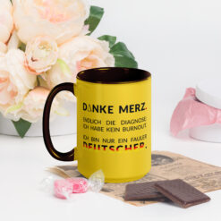 Bunte Tasse mit farbiger Innenseite | DANKE MERZ
