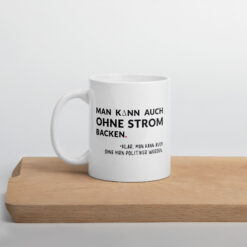Alternative view of Weiße, glänzende Tasse | OHNE HIRN