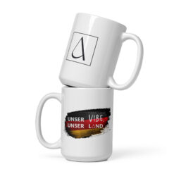 Alternative view of Weiße, glänzende Tasse | UNSER VIBE