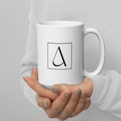 Weiße, glänzende Tasse | LINKES ARGUMENT