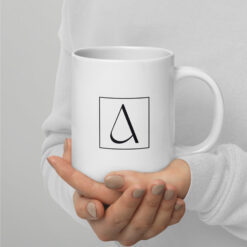Weiße, glänzende Tasse | LINKES ARGUMENT