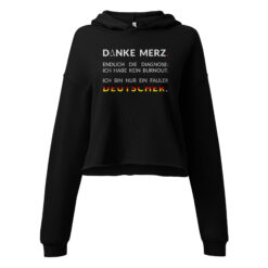 Cropped Hoodie für Damen – Bella + Canvas 7502 | DANKE MERZ