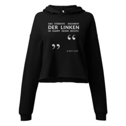 Cropped Hoodie für Damen – Bella + Canvas 7502 | LINKES ARGUMENT