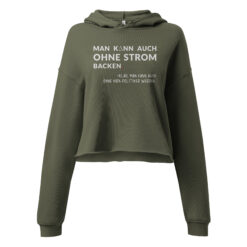 Alternative view of Cropped Hoodie für Damen – Bella + Canvas 7502 | OHNE HIRN
