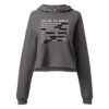 Cropped Hoodie für Damen – Bella + Canvas 7502 | GESCHWÄRZT