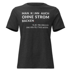 Lockeres Damen-T-Shirt – Bella + Canvas 6400 | OHNE HIRN