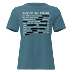 Lockeres Damen T-Shirt – Bella + Canvas 6400 | GESCHWÄRZT