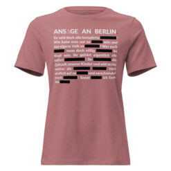 Lockeres Damen T-Shirt – Bella + Canvas 6400 | GESCHWÄRZT