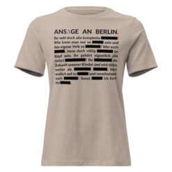 Lockeres Damen-T-Shirt – Bella + Canvas 6400 | GESCHWÄRZT