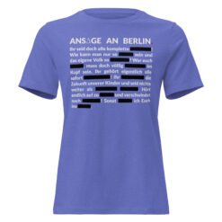 Lockeres Damen T-Shirt – Bella + Canvas 6400 | GESCHWÄRZT