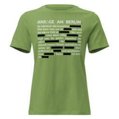 Lockeres Damen T-Shirt – Bella + Canvas 6400 | GESCHWÄRZT