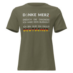 Lockeres Damen-T-Shirt – Bella + Canvas 6400 | DANKE MERZ