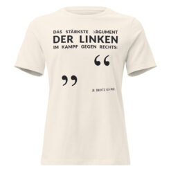 Lockeres Damen-T-Shirt – Bella + Canvas 6400 | LINKES ARGUMENT