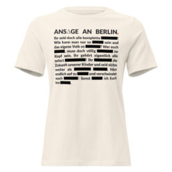 Lockeres Damen-T-Shirt – Bella + Canvas 6400 | GESCHWÄRZT