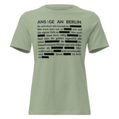 Lockeres Damen-T-Shirt – Bella + Canvas 6400 | GESCHWÄRZT