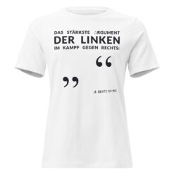 Lockeres Damen-T-Shirt – Bella + Canvas 6400 | LINKES ARGUMENT