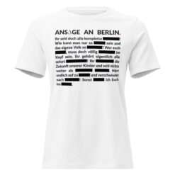 Lockeres Damen-T-Shirt – Bella + Canvas 6400 | GESCHWÄRZT